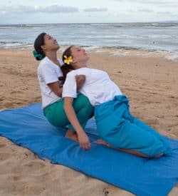 The Thai Massage training class using Herbal Packs at the Bali International Spa Academy (BISA) teaches international students how to press muscles and balance energy levels.
