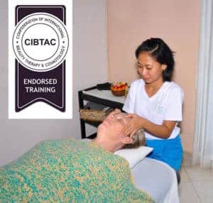 The 20 day CIBTAC Balinese Spa Rituals program at BISA is endorsed by CIBTAC and includes Balinese Massage, Traditional Body Scrubs and Wraps, Traditional Facial, Traditional Creambath Hair Treatment