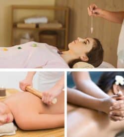 Bamboo massage and Hawaiian Lomi Lomi course for massage, plus holistic Crystal Healing package combines all three holistic spa and wellness skills into one 15 day discounted program.