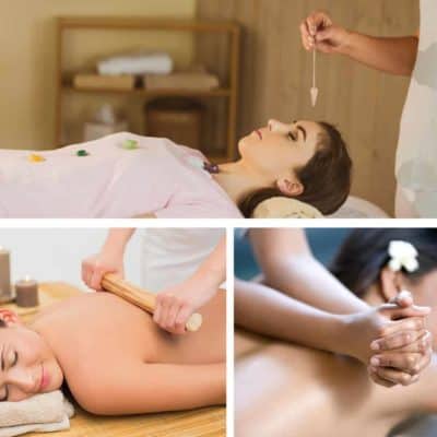 Bamboo massage and Hawaiian Lomi Lomi course for massage, plus holistic Crystal Healing package combines all three holistic spa and wellness skills into one 15 day discounted program.